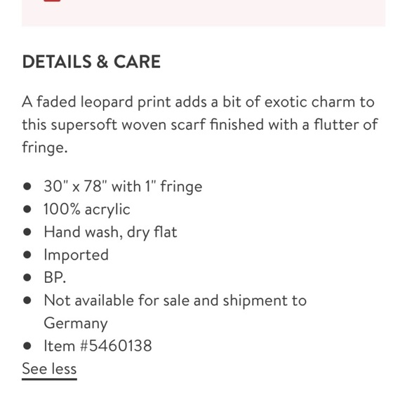 BP Leopard Print Scarf in Brown and Tan - Picture 4 of 8